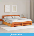 Krevetna konstrukcija s ladicama s uzglavljem s pohranom Voštano smeđa