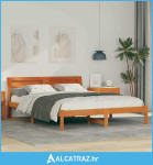 Krevetna konstrukcija S LED lampica s uzglavljem Voštano smeđa 140 x 2