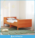 Krevetna konstrukcija s madracem Vosak smeđa 80 x 200 cm - NOVO