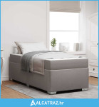 Krevetna konstrukcija Ostalo Sivo-smeđa 90 x 190 cm tkanina - NOVO