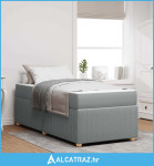 Krevetna konstrukcija Ostalo Svjetlosiva 90 x 200 cm tkanina - NOVO
