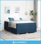 Krevetna konstrukcija Plava 140 x 200 cm tkanina - NOVO