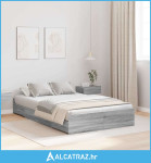 Krevetna konstrukcija za pohranu sivo Sonoma Sivi hrast sonoma - NOVO