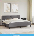 Krevetna konstrukcija Siva 180 x 200 cm Umjetna koža - NOVO