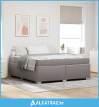 Krevetna konstrukcija Sivo-smeđa 180 x 200 cm tkanina - NOVO