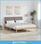 Krevetna konstrukcija Smeđa 160 x 200 cm Čvrsto borovo drvo - NOVO