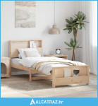 Krevetna konstrukcija Smeđa 75 x 190 cm Masivna borovina - NOVO