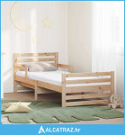 Krevetna konstrukcija Smeđa 80 x 200 cm Čvrsto borovo drvo - NOVO