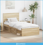 Krevetna konstrukcija Sonoma 100 x 200 cm Konstruirano drvo - NOVO