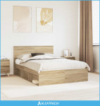 Krevetna konstrukcija Sonoma 140 x 200 cm Čvrsto borovo drvo - NOVO