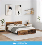 Krevetna konstrukcija Staro drvo 140 x 200 cm Konstruirano drvo - NOVO