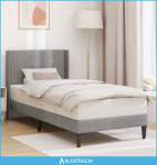 Krevetna konstrukcija Svijetlo siva 80 x 200 cm Baršun - NOVO