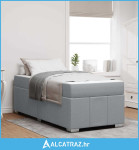 Krevetna konstrukcija Svijetlo siva 80 x 200 cm tkanina - NOVO