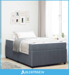 Krevetna konstrukcija Tamno siva 120 x 200 cm tkanina - NOVO