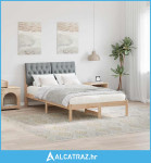 Krevetna konstrukcija s uzglavljem Svijetlo siva 120 x 200 cm - NOVO