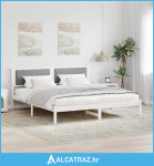 Krevetna konstrukcija s uzglavljem Svijetlo siva 180 x 200 cm - NOVO