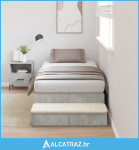 Krevetna okvira za pohranu Betonsko sivo 90x200 cm - NOVO