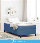 Krevetna platforma Plava 90 x 190 cm tkanina - NOVO