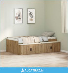 Krevetna struktura za pohranu Umjetni hrast 80x200 cm - NOVO