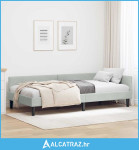 Krevetni okvir sa kutnim dizajnom Svjetlosiva 80 x 200 cm - NOVO