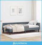 Krevetni okvir sa kutnim dizajnom Tamno siva 90 x 190 cm - NOVO