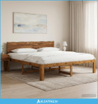 Krevetni okvir s uzglavljem ROSTOCK Prirodna 180 x 200 cm - NOVO