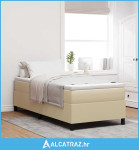 Kutna postelja svijetlo zelena siva 100x200 cm od kordura tkanine - NO