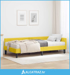 Kutni krevetni okvir s madracem Ostalo 2 pcs Žuta Baršun - NOVO