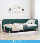 Kutni okvir kreveta Tamnozelena 90 x 200 cm tkanina - NOVO