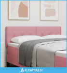 LED glava kreveta S LED lampica Ružičasta 160 cm Poliester - NOVO