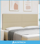 LED glava kreveta S LED lampica Siva zelena 200 cm Poliester - NOVO