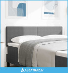 LED glava kreveta S LED lampica Svijetlo siva 144 cm Poliester - NOVO
