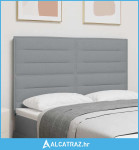 LED glava kreveta S LED lampica Svijetlo siva 144 cm Poliester - NOVO