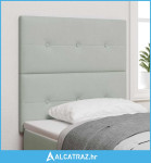 LED glava kreveta S LED lampica Svijetlo siva 90 cm Poliester - NOVO