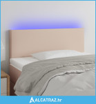 LED uzglavlje boja cappuccina 80 x 5 x 78/88 cm od umjetne kože - NOVO