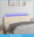 LED uzglavlje krem 144x5x78/88 cm od tkanine - NOVO