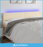 LED uzglavlje krem 180x5x78/88 cm od tkanine - NOVO