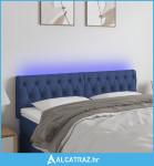 LED uzglavlje plavo 160 x 7 x 78/88 cm od tkanine - NOVO