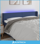 LED uzglavlje plavo 183x16x78/88 cm od tkanine - NOVO