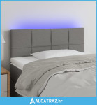 LED uzglavlje tamnosivo 100x5x78/88 cm od tkanine - NOVO