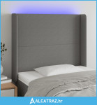 LED uzglavlje tamnosivo 103 x 16 x 118/128 cm od tkanine - NOVO