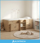 Loft krevet s ormarom 3 kom. Hrast artisan Konstruirano drvo - NOVO