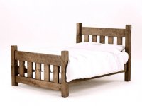 Masivni rustikalni hrastov krevet 200x100