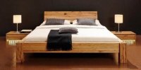 Masivni rustikalni unikatni hrastov krevet 200x180cm