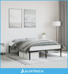 Metalni okvir za krevet crni 140x200 cm - NOVO