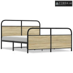 Metalni okvir kreveta bez madraca boja hrasta sonome 160x200 cm - sono