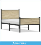 Metalni okvir kreveta s uzglavljem i podnožjem 90 x 200 cm - NOVO
