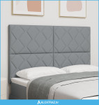 Naslon za glavu dizajn dijamantnih blokova svjetlosiva 160 cm tkanina