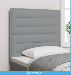 Naslon za glavu Svjetlosivi Svjetlosivi Tkanina 80 cm - NOVO