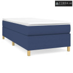 Okvir za krevet s oprugom plava 90x200cm od tkanine - Plava 35 cm 90 x